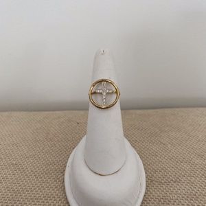 Gold Cross Ring